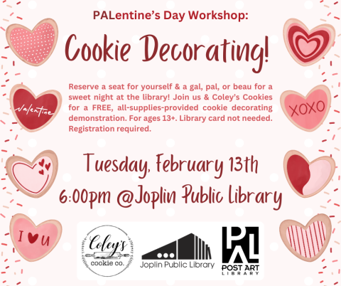 PALentine's Day Workshop: Cookie Decorating