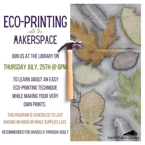 Eco- Printing with the Makerspace