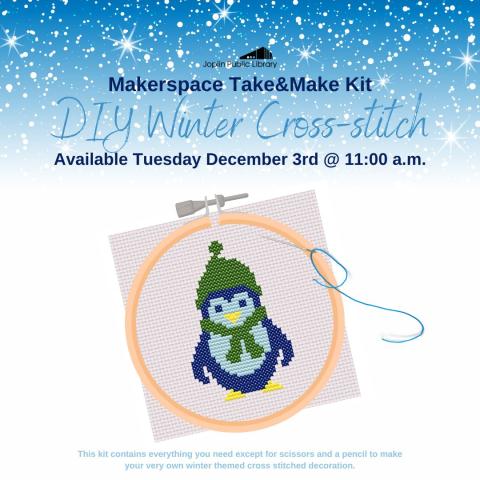 Makerspace Take & Make : DIY Winter Cross-stitch