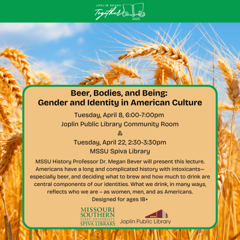 Background photo is field of wheat with sky above, event information listed on top.